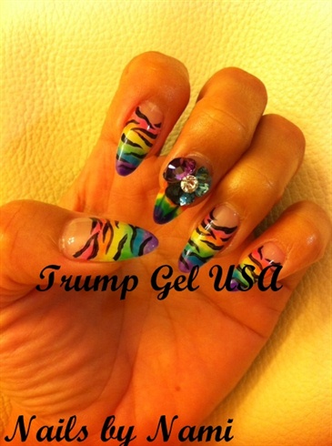 Neon gradiation and tiger print