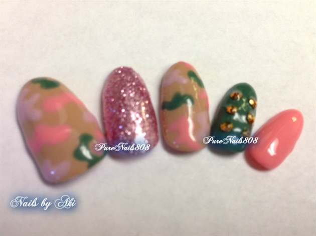 Camouflage Nail Tips