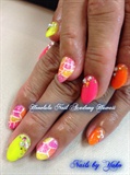Colorful Crackle Nails !