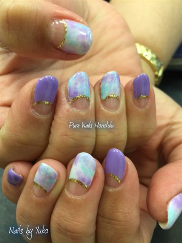Spring Nails Purple 