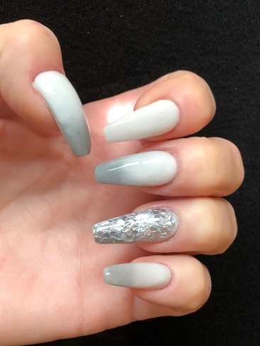 Grey And White Ombr&#233; 
