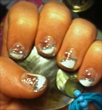 Glitter star nails 