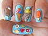 3D ice cream nails