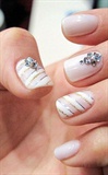 White nail design