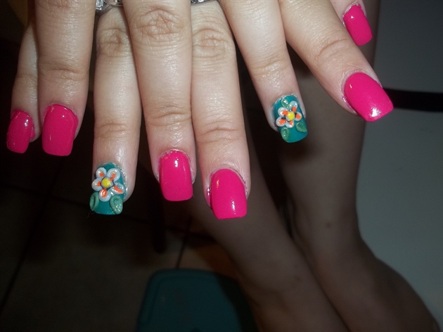 Pink and Teal