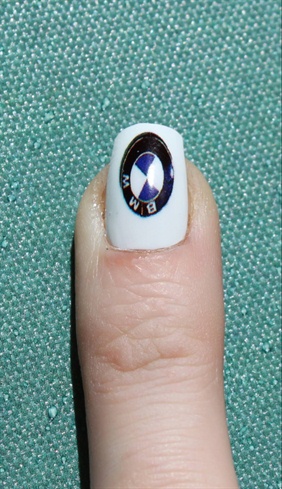 BMW Logo Nails