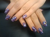 sarah&#39;s purple nails