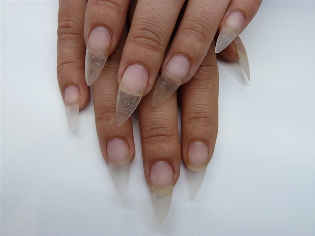 Start with a clean fresh set of  gel, acrylic or natural nails. (I have sculpted with acrylic)