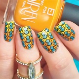Bright Manicure(stamping decal tecnique)