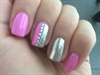 Pink &amp; Silver Nails