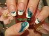 Nail Art &quot;peacock feather&quot; 
