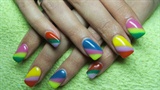 Nails with summer colors