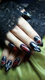 Black nails- Lady Gaga