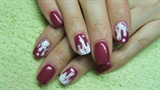Raspberry colored nails- Candy nails