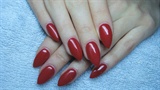 Red stiletto nails