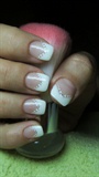 French manicure with dots