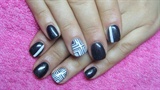 Black short nails