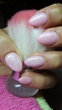 Gentle pink nails