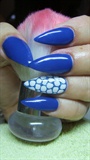 Blue stiletto nails