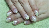 White and yellow nails
