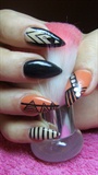 Abstract stiletto nails
