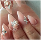Inm Cover Pink Acrylic Nails