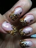 Gold Glitter Leopard