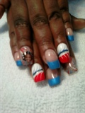 Photo and 4th of July Nails