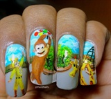 Curious George on nails