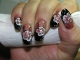 black and tan flowers
