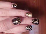 black and gold