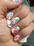 Pastle Flower Nails