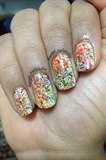 color splatter nails
