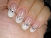  Bling french manicure