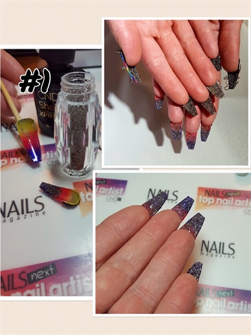 1: To really gain VIP status, we can't leave anything bare, every detail needs to be displayed, so lets' add some more glam to the backside of these Sunset Strip beauties! Apply Swarovski Crystal Pixie to the undersides of all 10 nails!