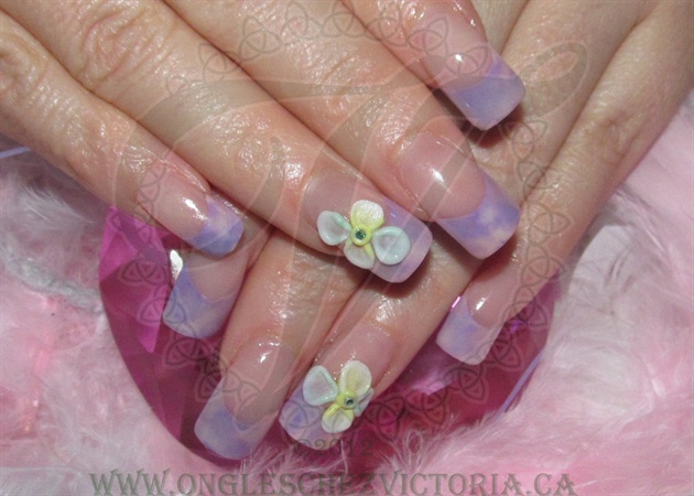 Marbled pink and lavender