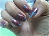 Water Marble Nails Art 1
