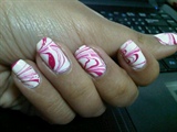 Water Marble Nails Art