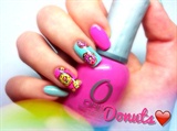 Donuts nail art