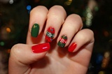 Christmas nail art 