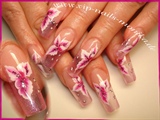Clear Nails in pink