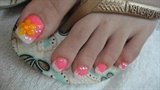 Flowered french toes