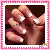 White Tip Extension with UV gel!x