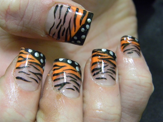 Tiger Polka Stripes