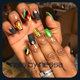 Jamaican Theme nails