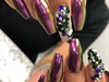 Purple Passion Chrome Nails 