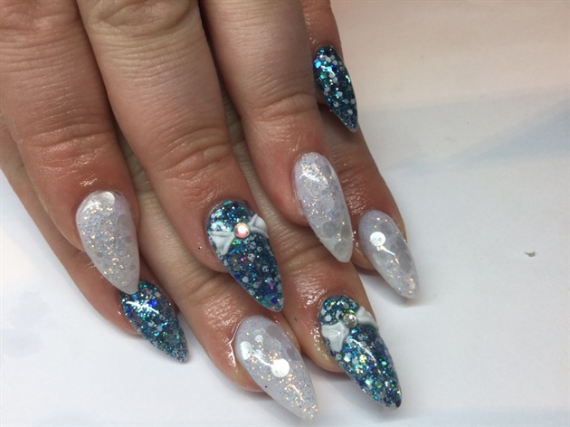 All Acrylic With Encapsulated Glitters