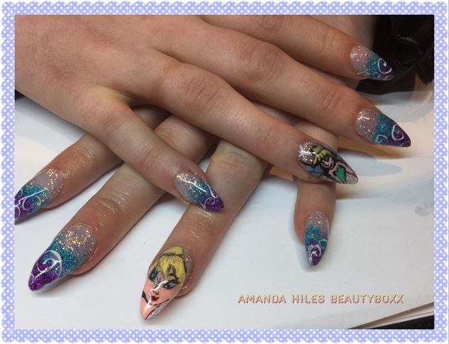 Tinkerbelle  Acrylic Extensions