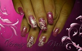 Pink one stroke by Weronix Nails