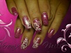 Pink one stroke by Weronix Nails